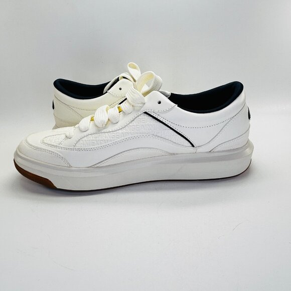 AX Armani Exchange Sneakers with Logo Mens Size 12 Off White Navy Casual Shoe - Picture 9 of 14